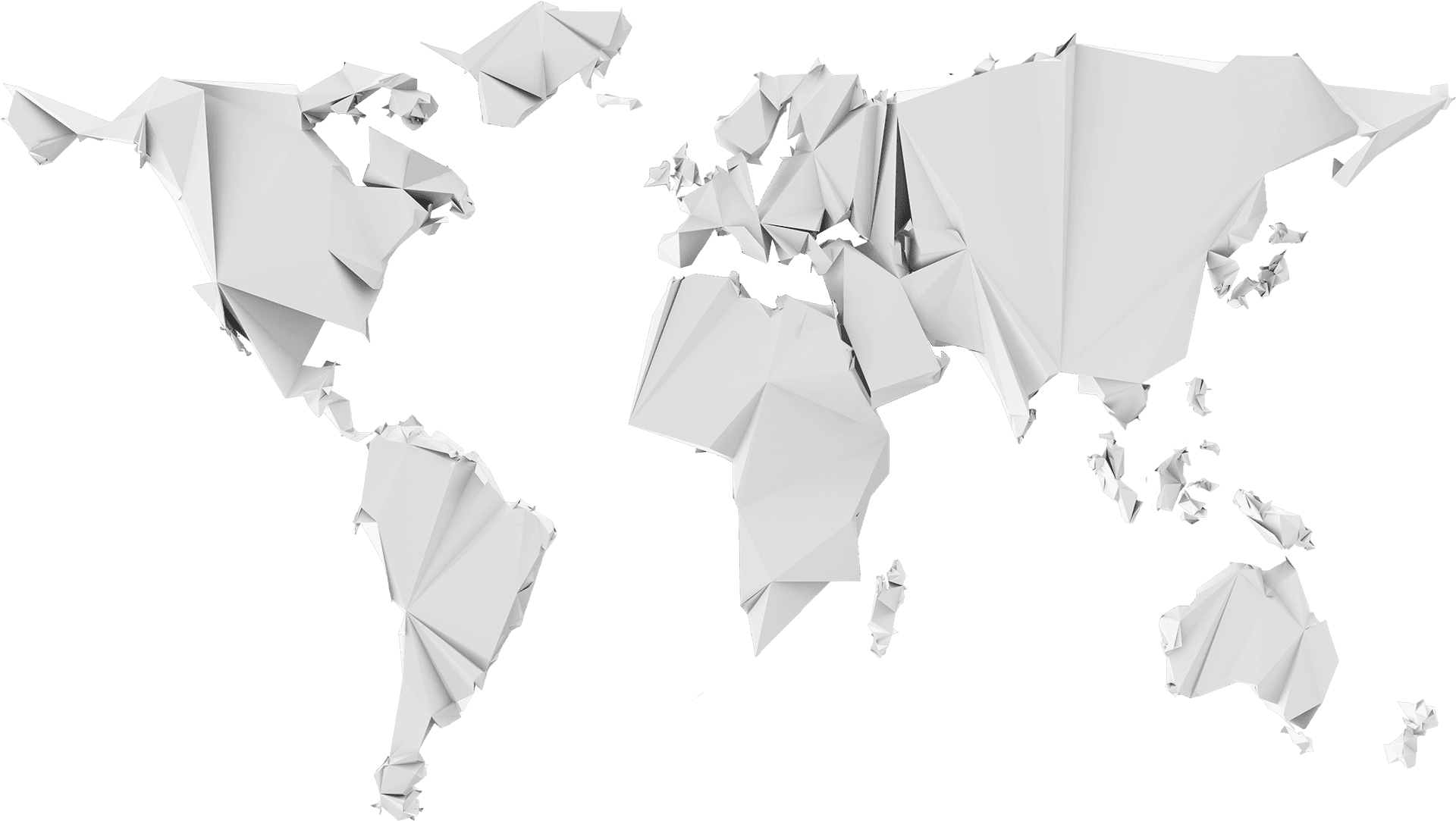 Paper craft world map